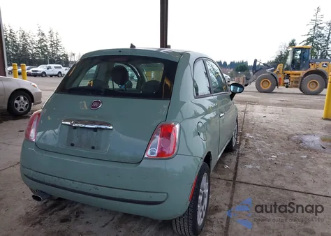2012 Fiat 500 Pop z USA, uszkodzony, nr VIN 3C3CFFAR0CT365334